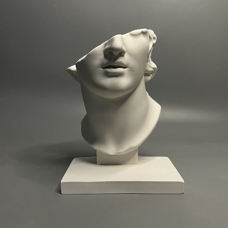Abstract Fragment Face Sculpture