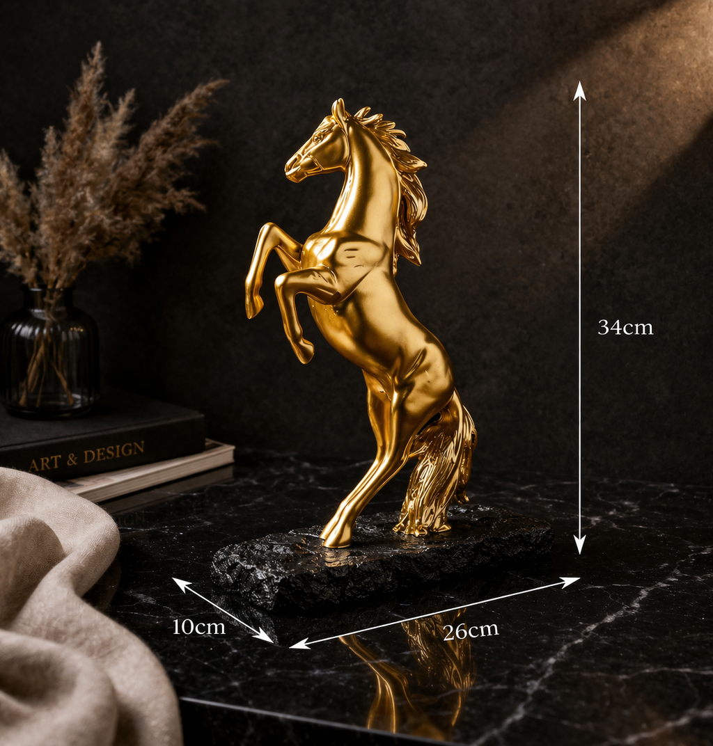 Golden Horse Wine Holder
