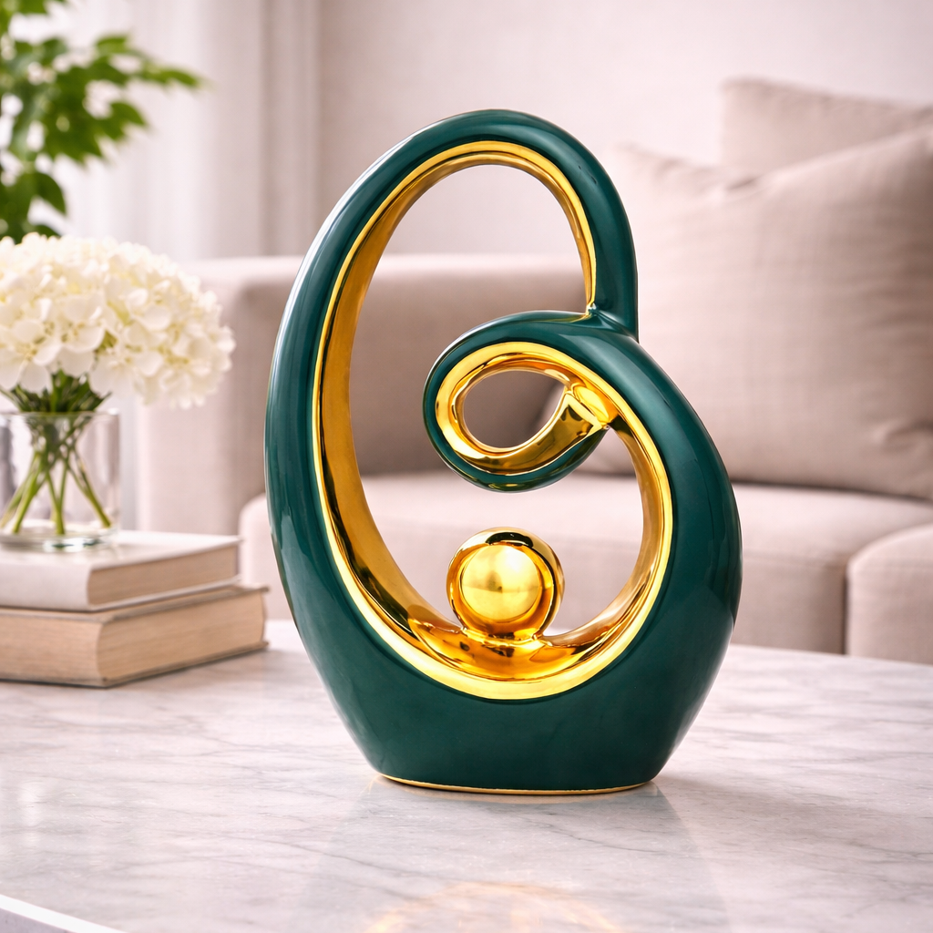 Verdant Orbit Luxury Sculpture